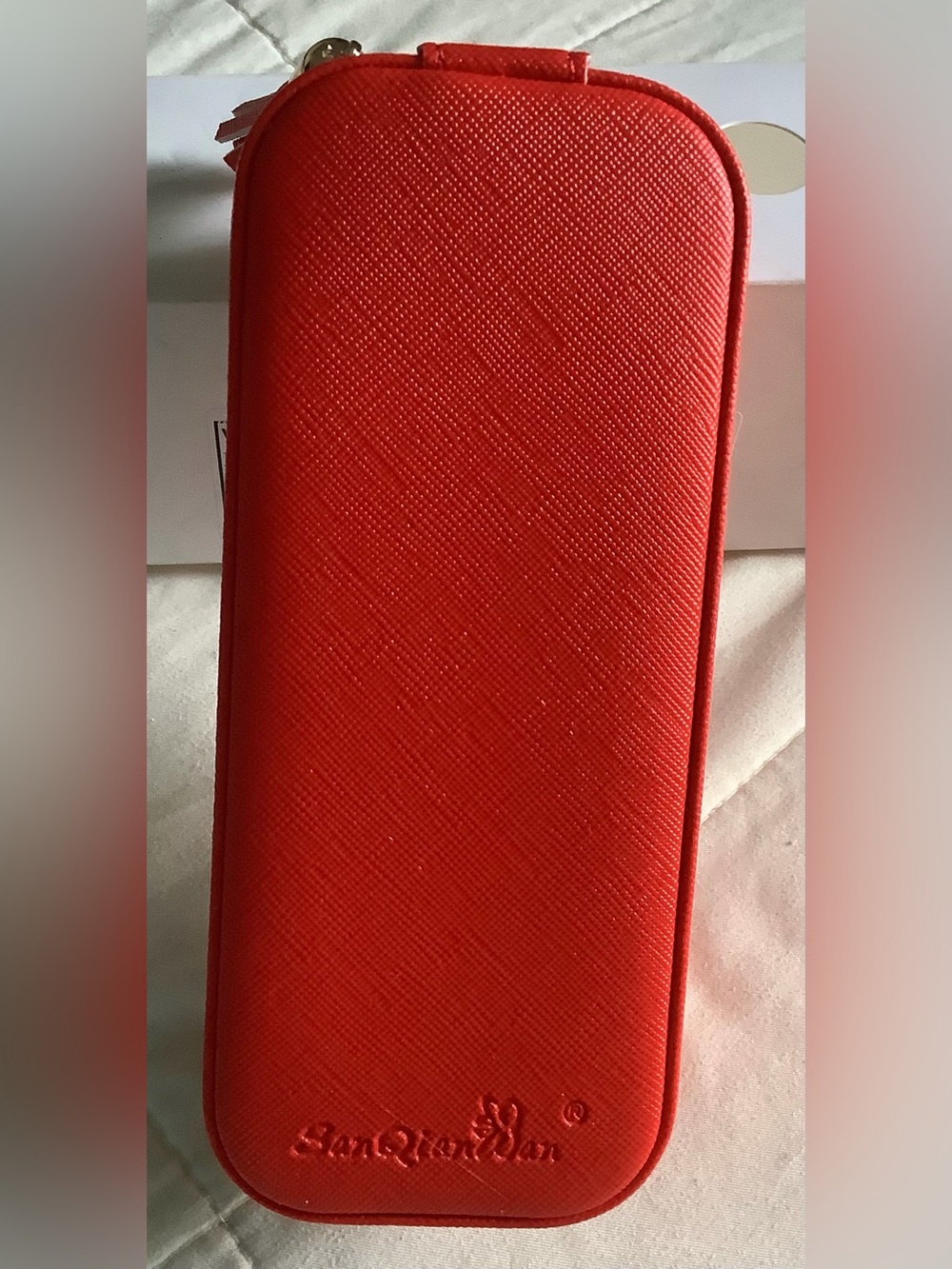 Compact Red Jewelry Wallet for Women by